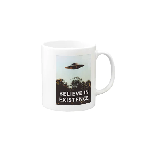 believe in existence マグカップ