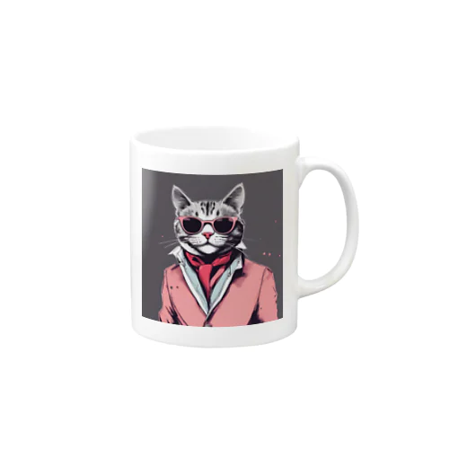 ダンディーねこさん Mug