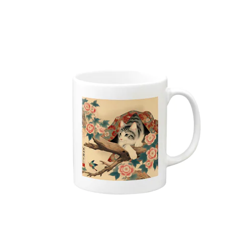 猫LOVE items 鯖虎かくれんぼ Mug