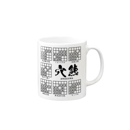 将棋：穴熊囲いの種類（一覧）居飛車穴熊ほか Mug