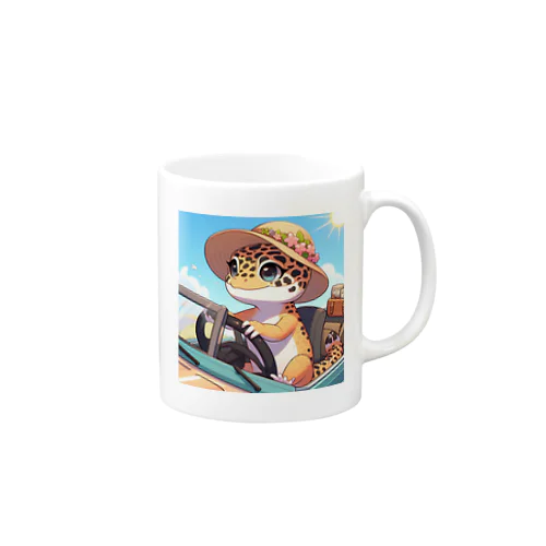 ドライブするヒョウモントカゲモドキA Mug