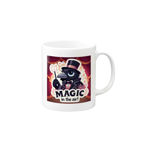 魅惑的な魔法をかけるダンディーなカラス Mug