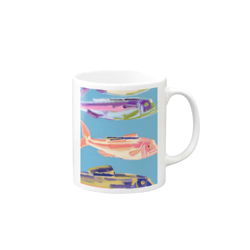 古代魚と目が合う Mug