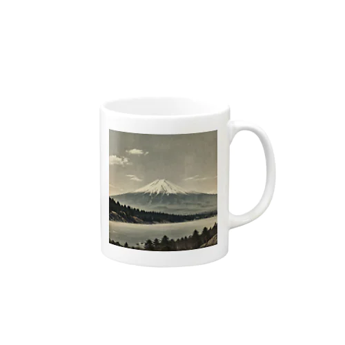 古風な富士山 Mug