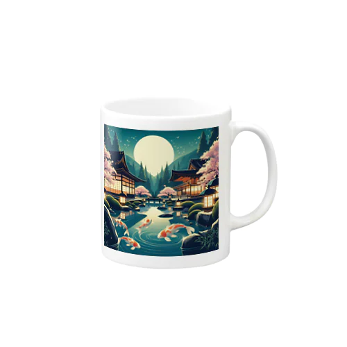 和モダンな風景 Mug