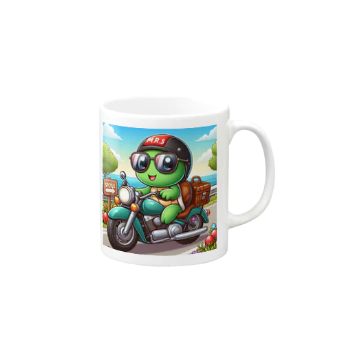 かめっちがバイクでツーリンググッツ Mug