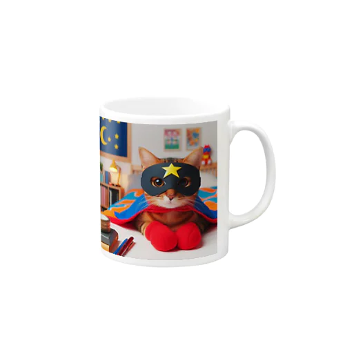 ネコ仮面ニャンダーBlackの「おやすみ～」 Mug