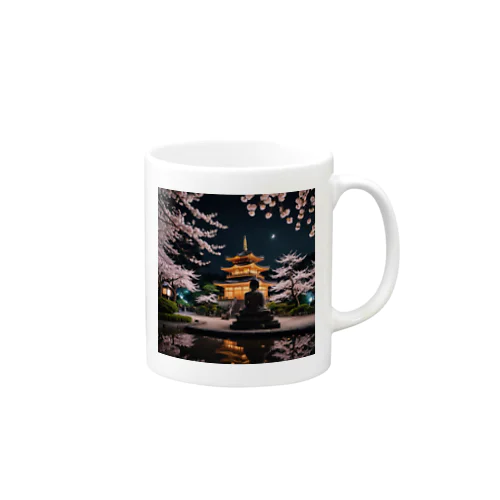 日本の夜を彩る魅力満点の夜景 マグカップ