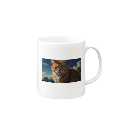 こちらを見つめる猫 Mug