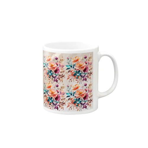 綺麗なお花柄 Mug