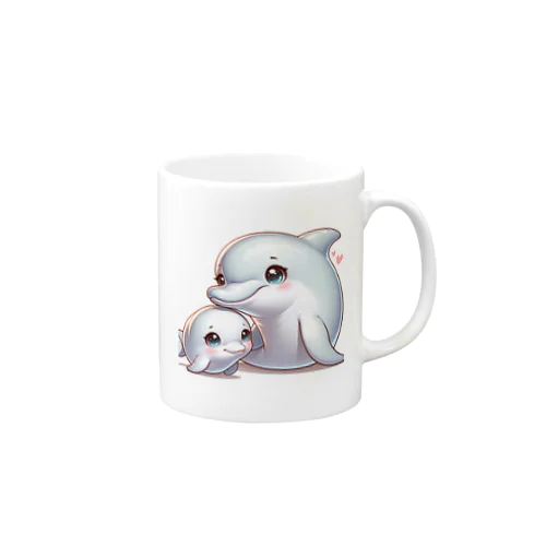 イルカの親子 Mug