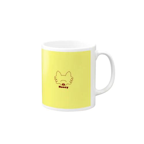 ハニー イエローグッズ イエロー×ブラウンライン Mug