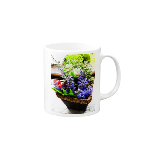 GARDEN FLOWER BASKET Mug