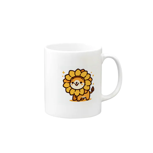 向日葵になったライオン Mug