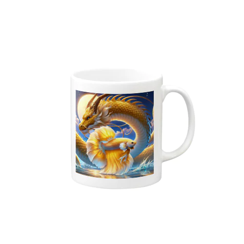 ベタと金龍 Mug