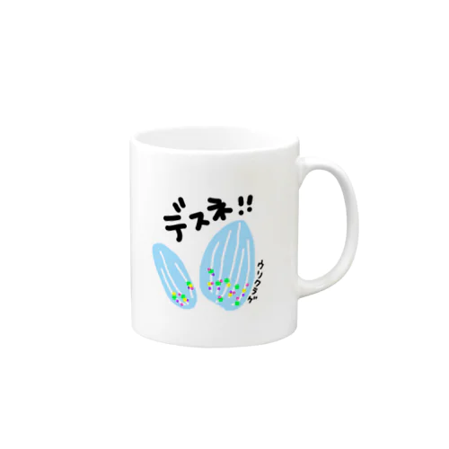 ウリクラゲ　深海魚　手書きイラスト Mug