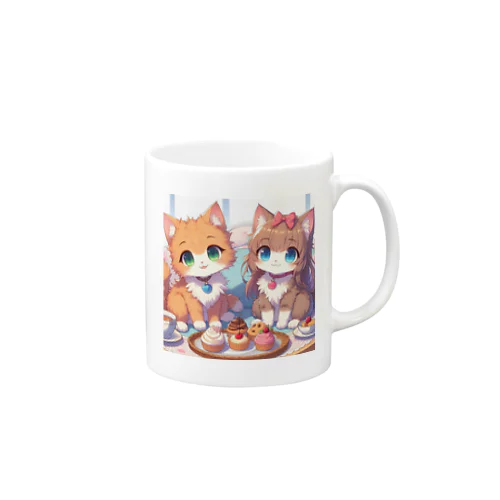 可愛い猫姉妹 Mug