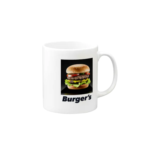 Burger's logo item マグカップ