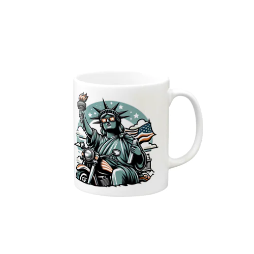 トーチを持ったおばちゃんライダー Mug