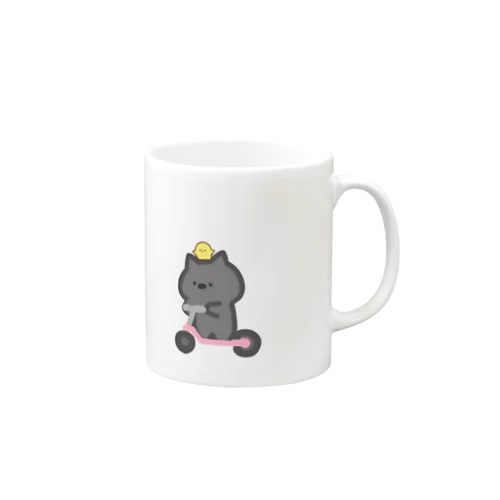 にゃんことひよこのともだち Mug