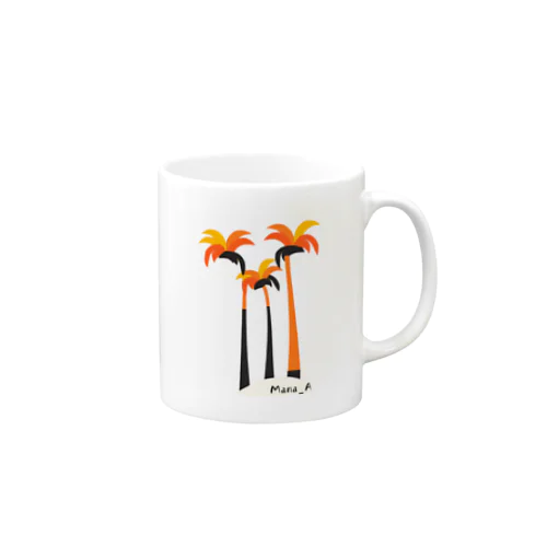 カラフルCocos nucifera Mug