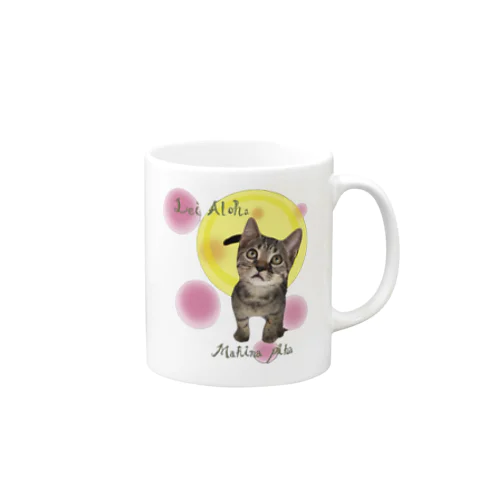 満月な猫(愛する我が子piha) Mug