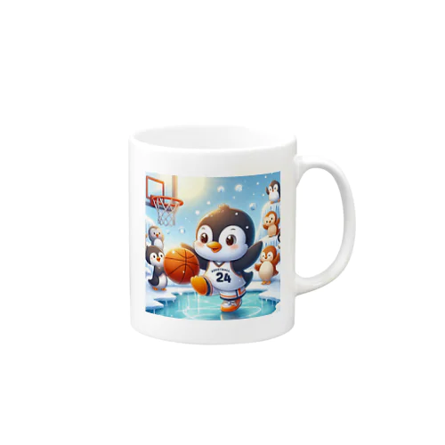 ペンギン！バスケに挑戦！ Mug