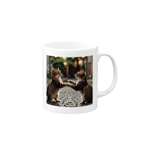 ダンスバトル！猫たちの舞踏会 Mug