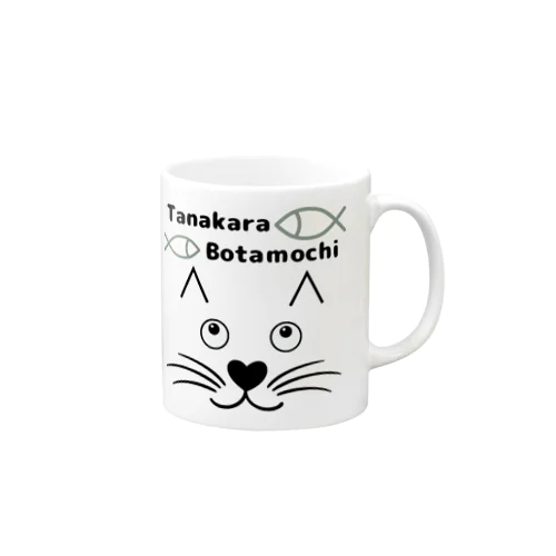 棚からぼたもちCat Mug