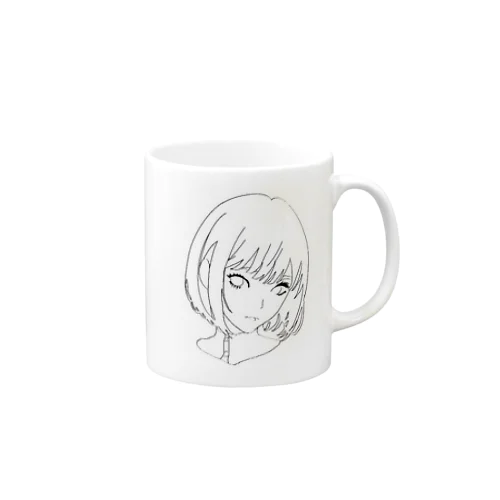 美少女線画2 Mug