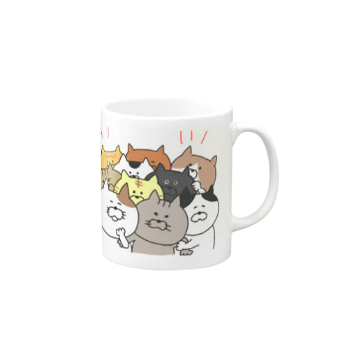 ニャンニャン詰め Mug