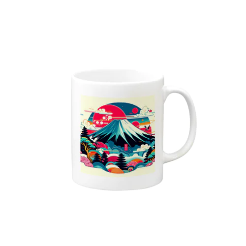 富士山の輝き Mug