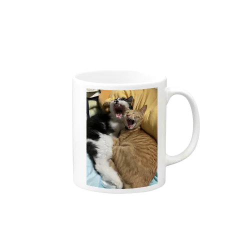 キュートな猫猫あくび Mug