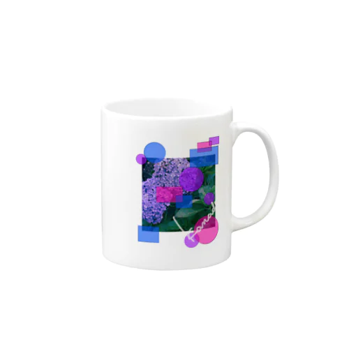 アジサイ幾何学 Mug