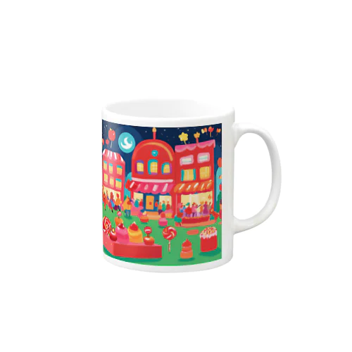 夜の街をブラブラ Mug