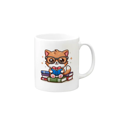 勉強猫 Mug