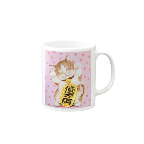 福を招きニャンコ Mug