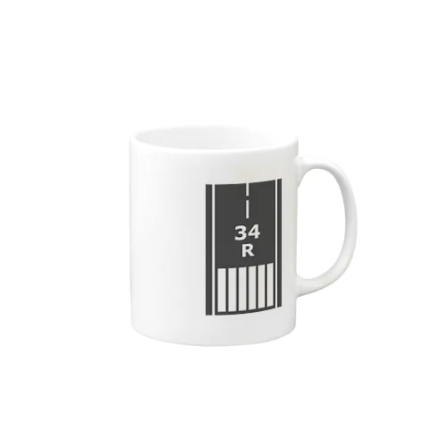 「RWY34R マーキング」 Mug