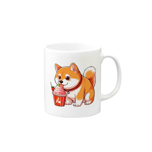 かき氷と柴犬 Mug