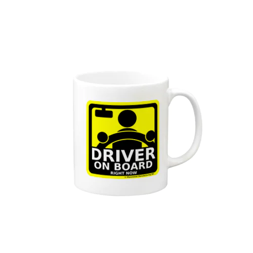 DRIVER ON BOARD マグカップ