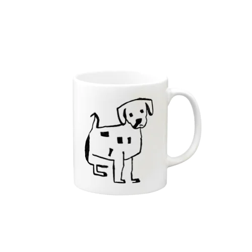 下手くそな犬 Mug