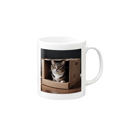 ダンボール猫 Mug