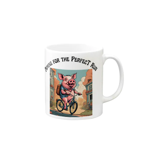 豚と自転車 Mug