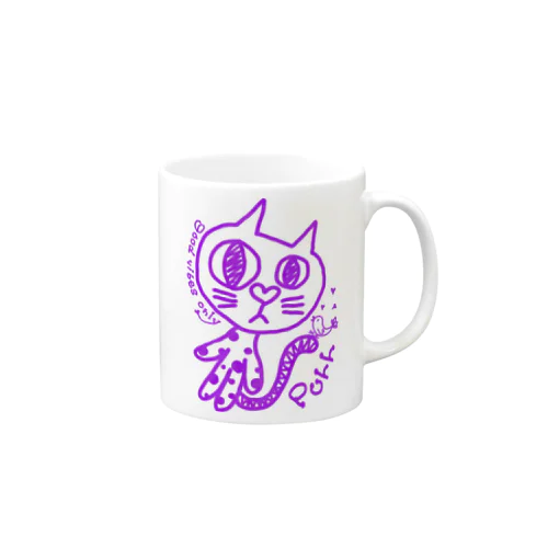 Purr トリちゃん　パープル Mug