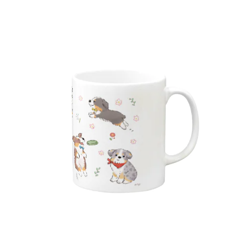 オゥシーパピー　横 Mug