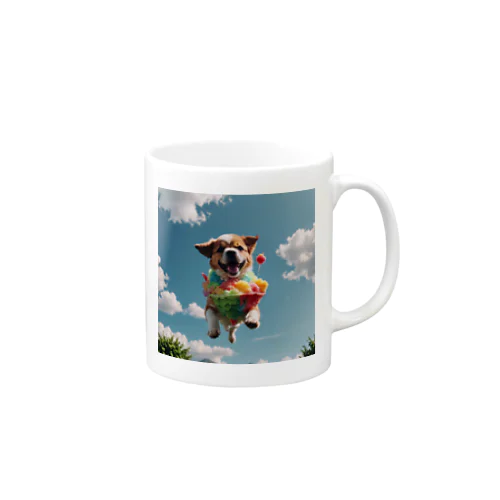 空飛ぶワンダフル犬 Mug