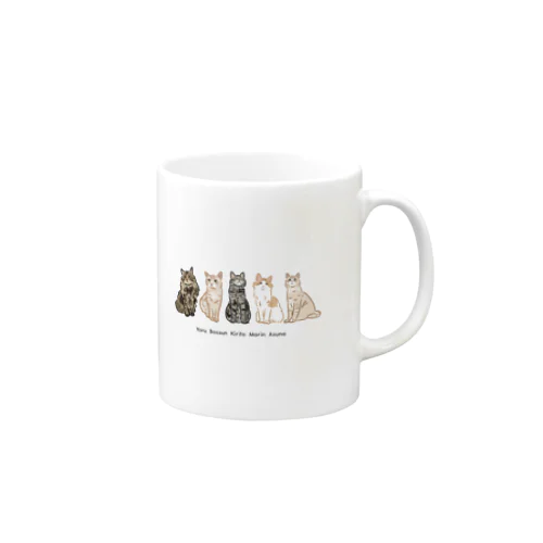 Yoru, Bossun, Kirito, Marin, Asuna Mug