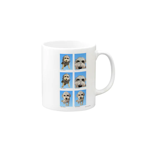 しろいいぬ 証明写真 Mug
