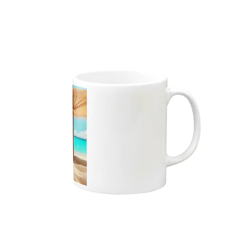 南国の海で一時のバカンスを楽しむ Mug