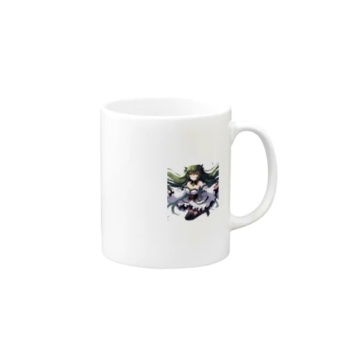 碧の髪の少女 Mug